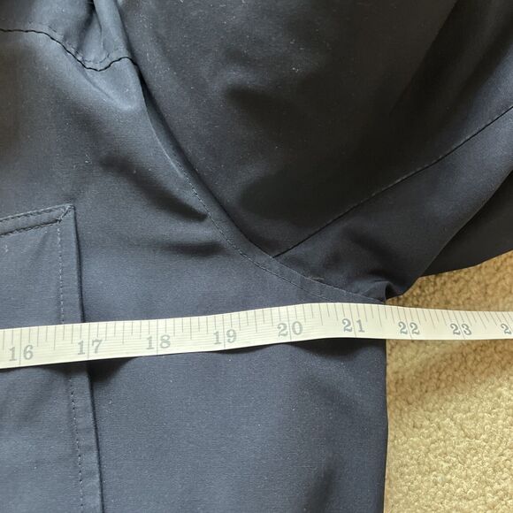 J.Crew Nordic Down Parka Women Small Navy Sherpa Hood Faux Fur Trim Preppy Heavy - Picture 7 of 11